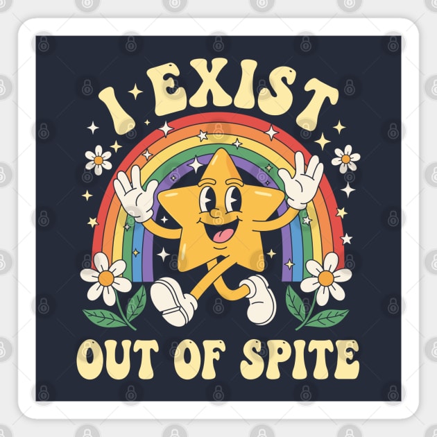 Sarcastic Star Rainbow Magnet by enrynz